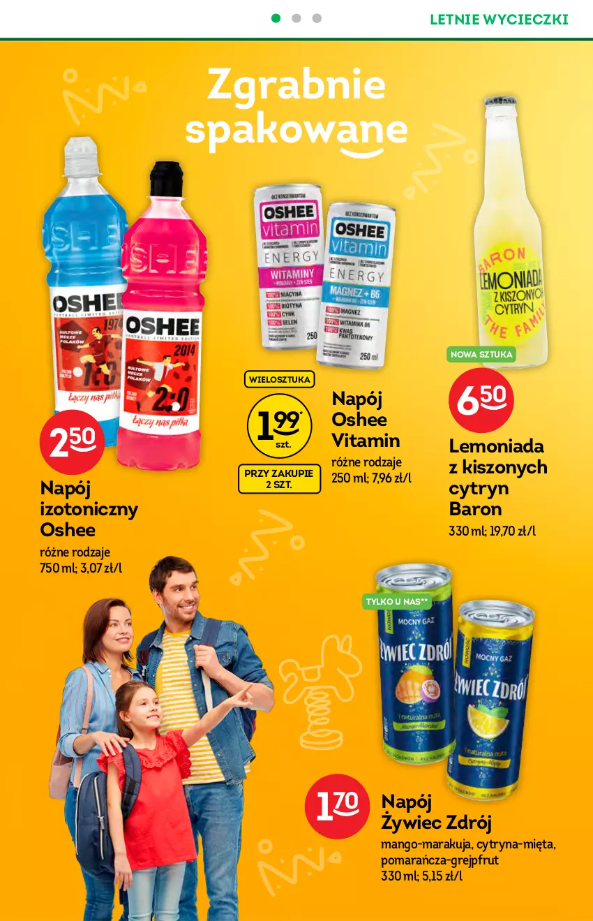 Gazetka promocyjna Żabka - ważna 09.06 do 22.06.2021 - strona 38 - produkty: Gra, Grejpfrut, Lemoniada, Mango, Mięta, Napój, Napój izotoniczny, O nas, Oshee