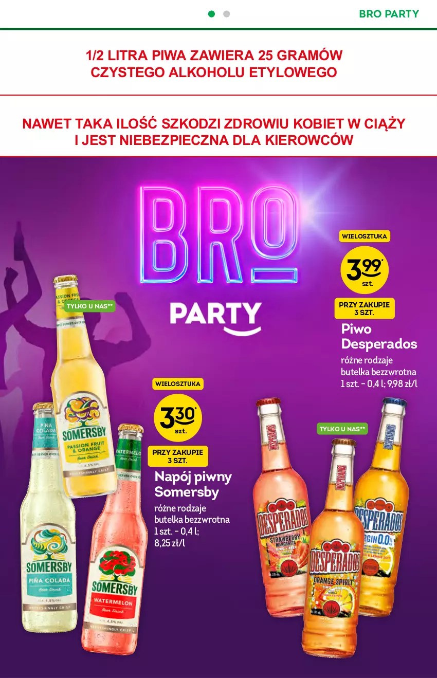 Gazetka promocyjna Żabka - ważna 25.08 do 31.08.2021 - strona 10 - produkty: Desperados, Gra, Napój, O nas, Piec, Piwa, Piwo, Somersby