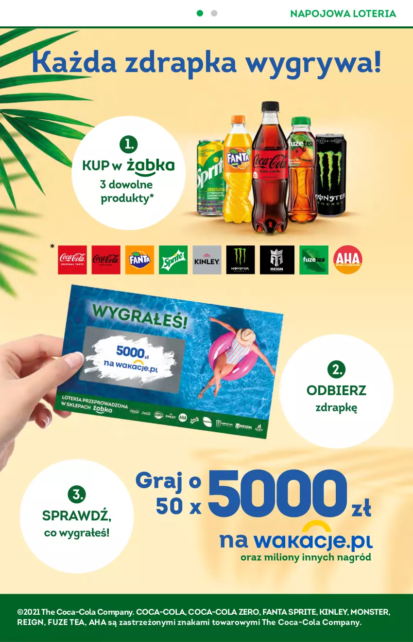 Gazetka promocyjna Żabka - ważna 25.08 do 31.08.2021 - strona 4 - produkty: Coca-Cola, Fa, Fanta, Gry, Sprite