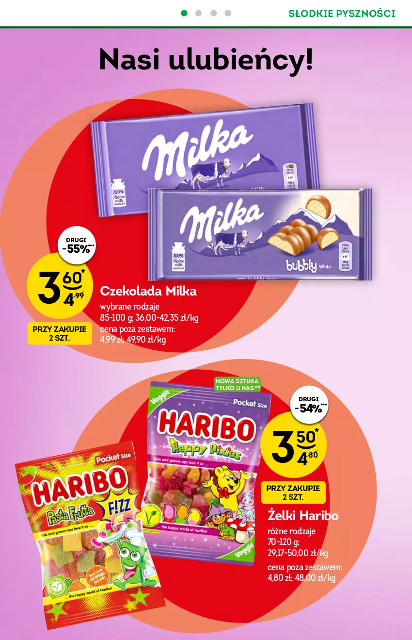 Gazetka promocyjna Żabka - ważna 25.08 do 31.08.2021 - strona 40 - produkty: Czekolada, Haribo, Milka