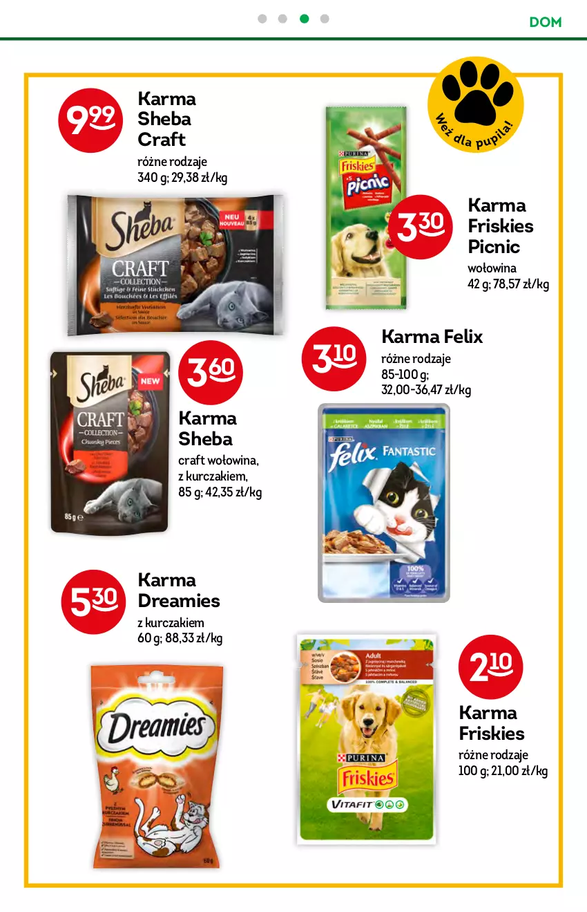 Gazetka promocyjna Żabka - ważna 25.08 do 31.08.2021 - strona 48 - produkty: Felix, Friskies, Kurczak, Sheba, Wołowina