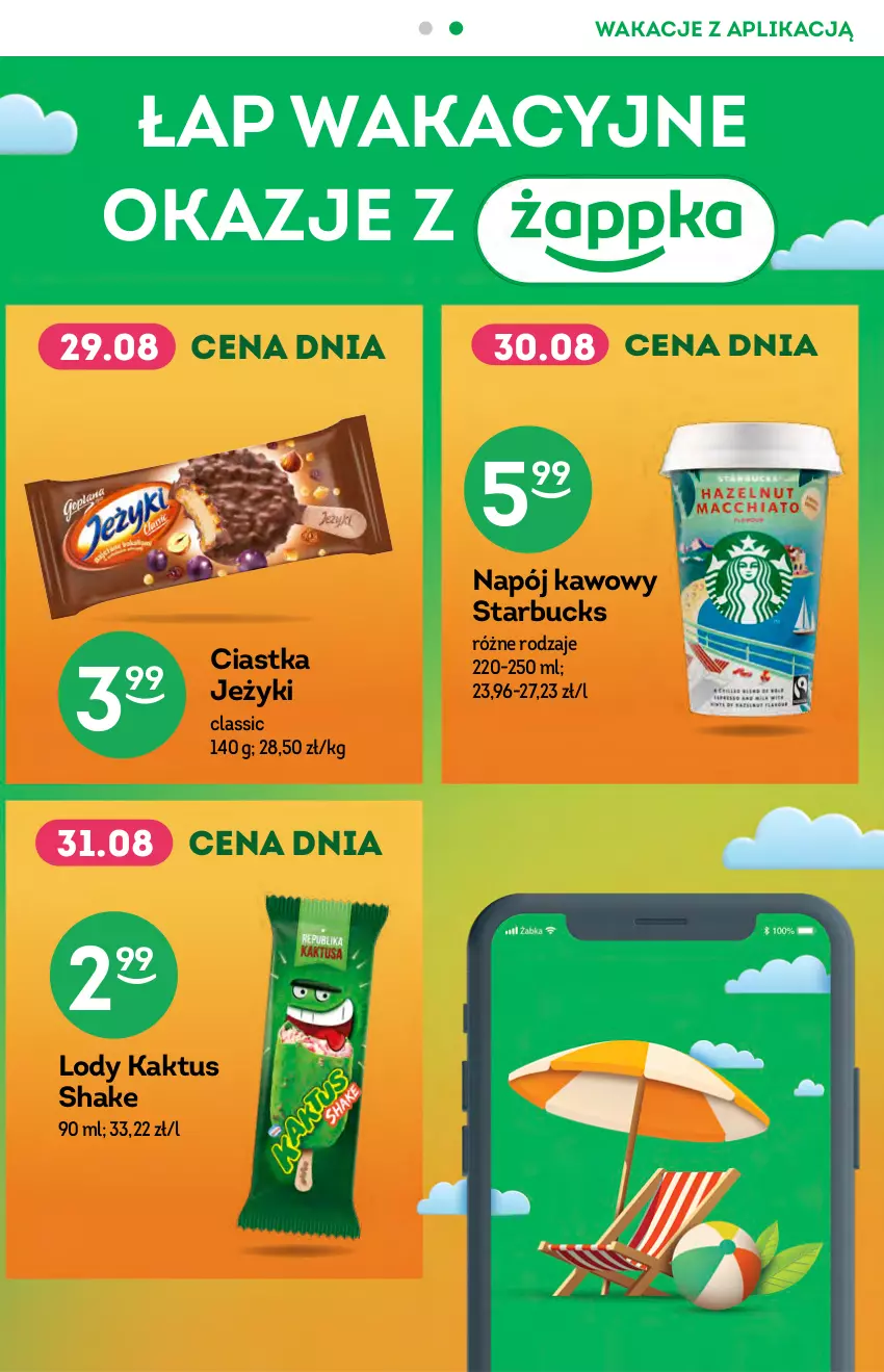 Gazetka promocyjna Żabka - ważna 25.08 do 31.08.2021 - strona 7 - produkty: Ciastka, Jeżyki, Kaktus, Lody, Napój