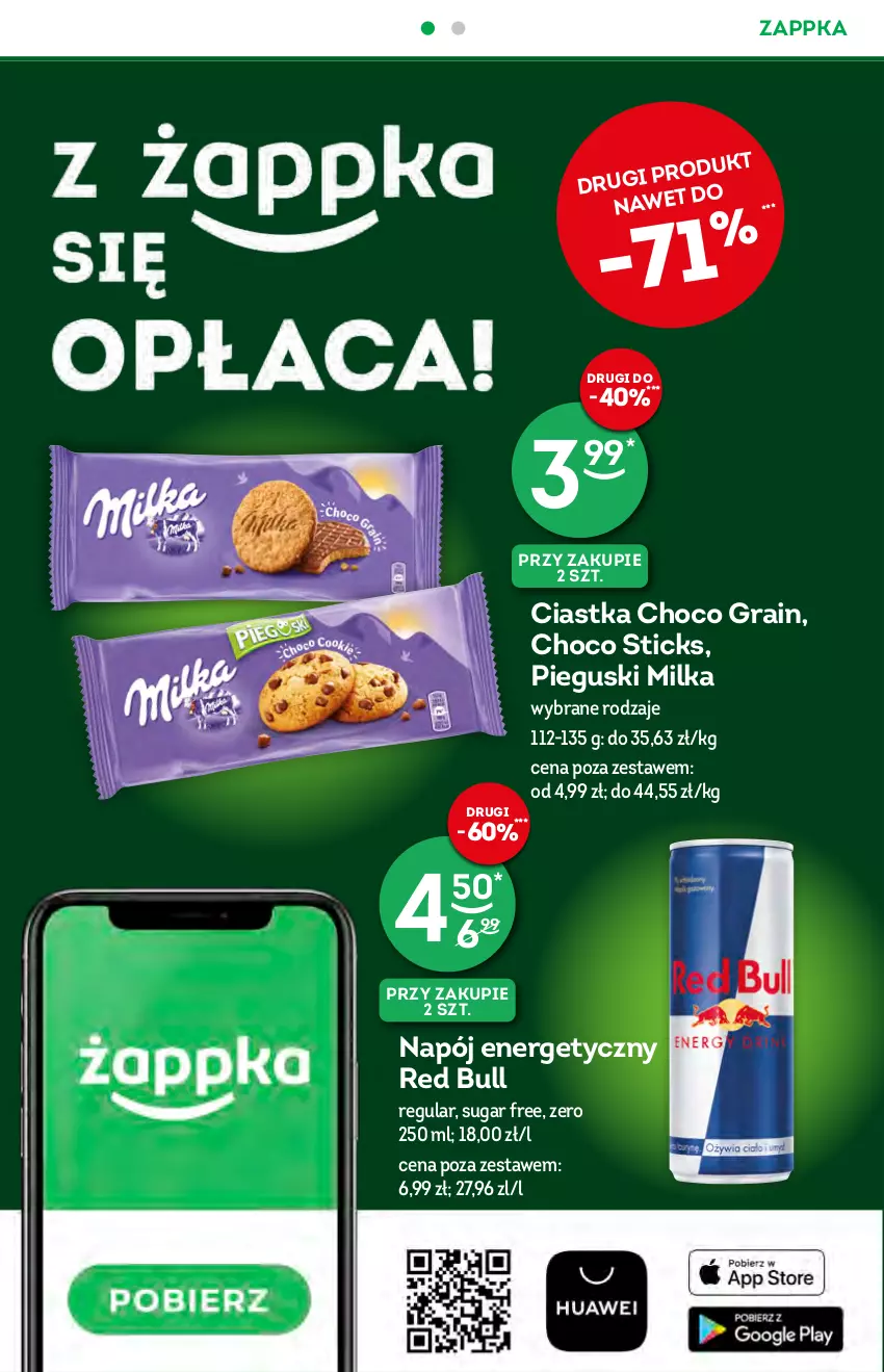 Gazetka promocyjna Żabka - ważna 25.08 do 31.08.2021 - strona 8 - produkty: Ciastka, Gra, Milka, Napój, Napój energetyczny, Red Bull