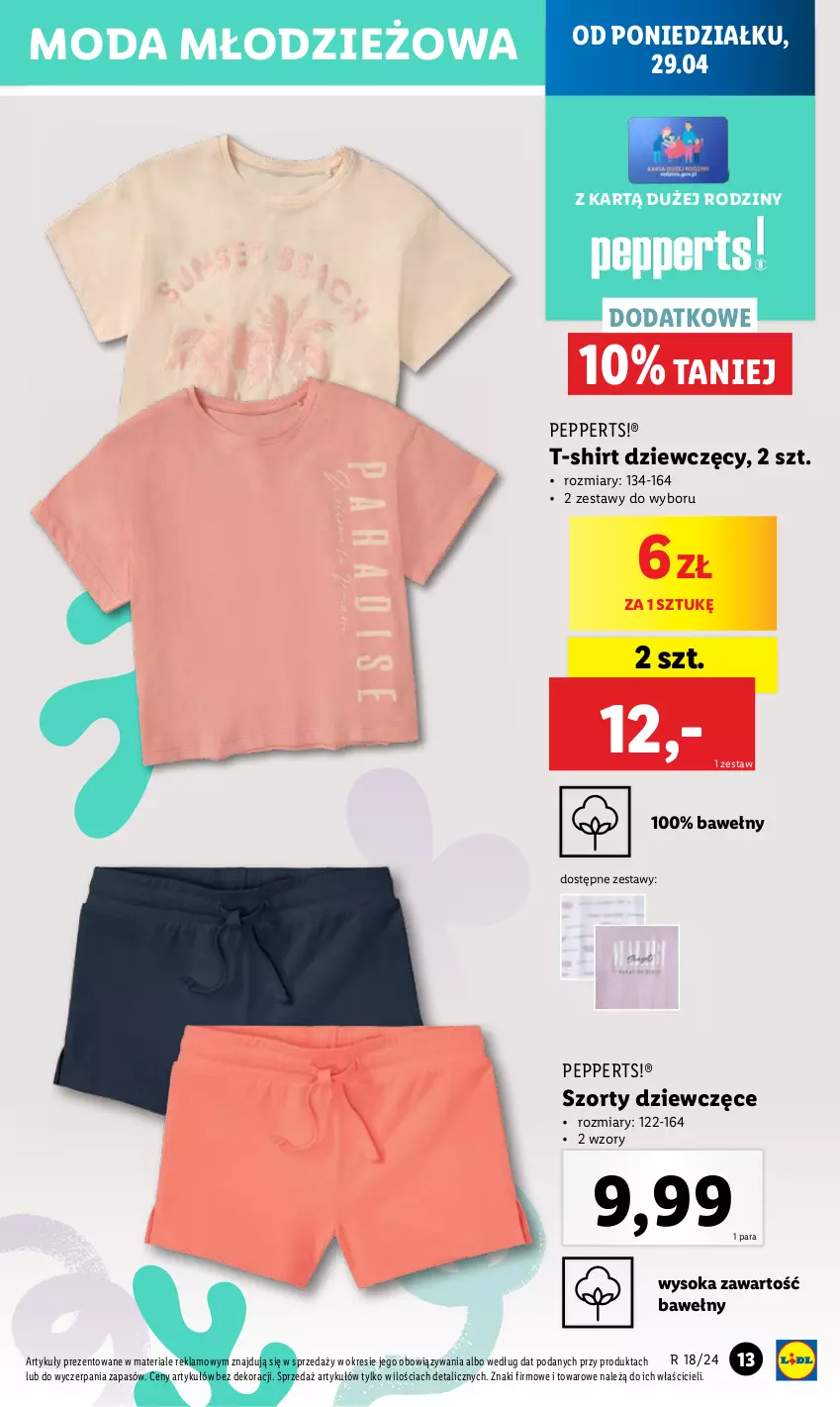 Gazetka promocyjna Lidl - GAZETKA - ważna 29.04 do 04.05.2024 - strona 15 - produkty: Chleb, Moda, Ser, Sok, Szorty, T-shirt