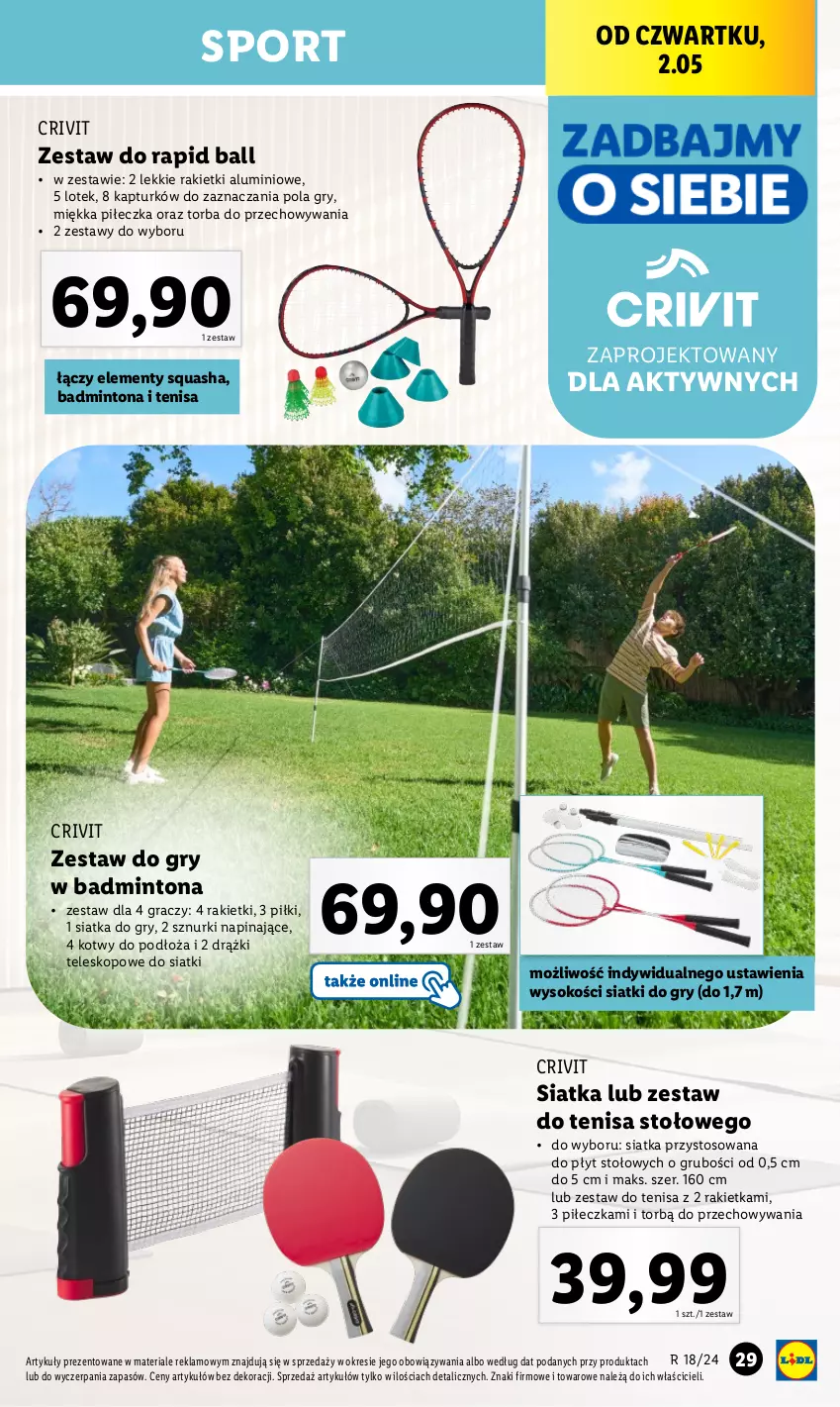 Gazetka promocyjna Lidl - GAZETKA - ważna 29.04 do 04.05.2024 - strona 31 - produkty: Gra, Gry, Por, Siatka, Sok, Sport, Teleskop, Torba