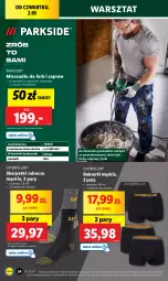 Gazetka promocyjna Lidl - GAZETKA - Gazetka - ważna od 04.05 do 04.05.2024 - strona 36 - produkty: Parkside, Ser, Karp, Skarpetki, Mieszadło, Bokserki, Fa