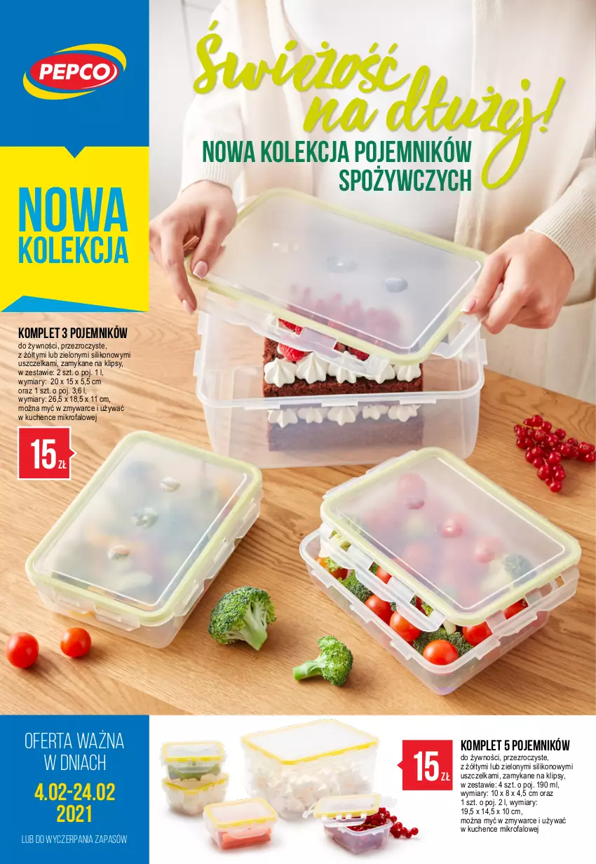 Gazetka promocyjna Pepco - Świeżość na dłużej - ważna 04.02 do 24.02.2021 - strona 1 - produkty: Fa, Pojemnik