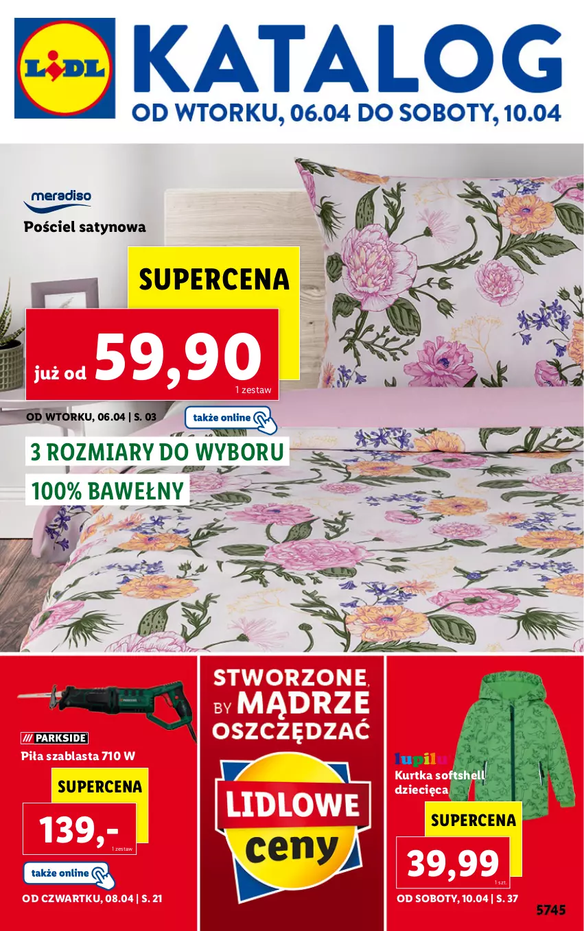 Gazetka promocyjna Lidl - GAZETKA - ważna 06.04 do 10.04.2021 - strona 1 - produkty: Dzieci, Kurtka, Kurtka softshell, Pościel