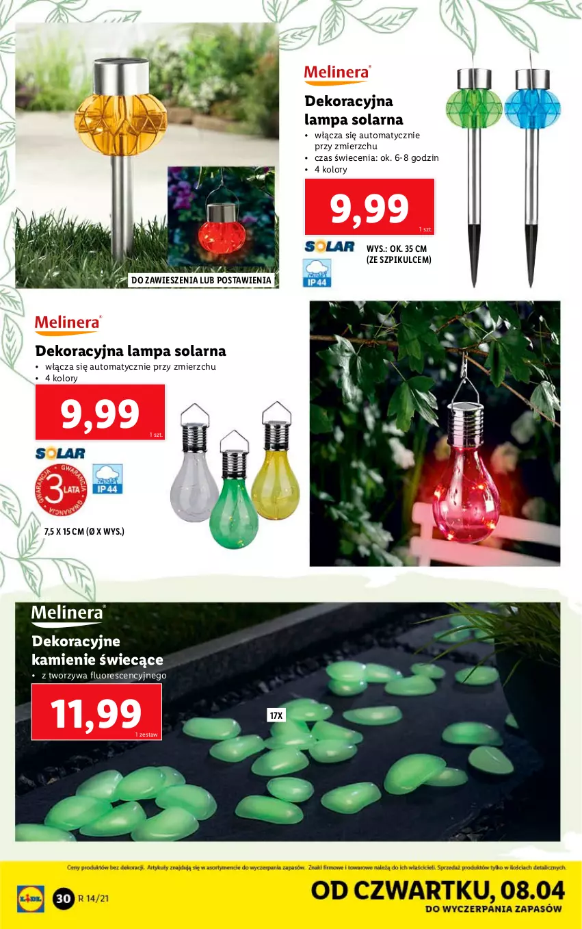 Gazetka promocyjna Lidl - GAZETKA - ważna 06.04 do 10.04.2021 - strona 30 - produkty: Lampa