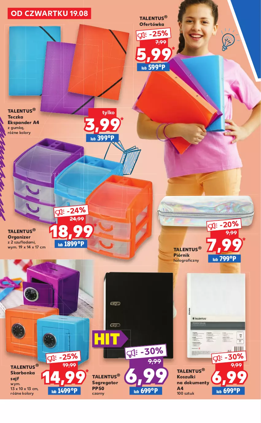 Gazetka promocyjna Kaufland - Katalog PRZYGOTUJ SIĘ DO SZKOŁY!  Oferta ważna  od  19.08.2021 do 04.09.2021 lub do wyczerpania zapasów - ważna 19.08 do 04.09.2021 - strona 6 - produkty: Ekspander, Gra, Kosz, Organizer, Piórnik, Sejf