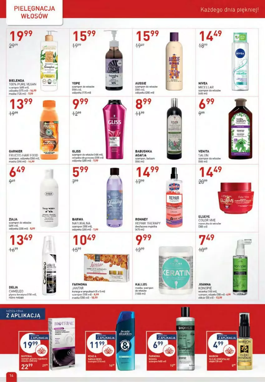 Gazetka promocyjna Drogerie Jawa - ważna 02.12 do 04.01.2021 - strona 14 - produkty: Bielenda, Eleo, Elseve, Fa, Fructis, Garnier, HP, Kallos, Maska, Nivea, Odżywka, Olej, Pur, Szampon, Yope, Ziaja