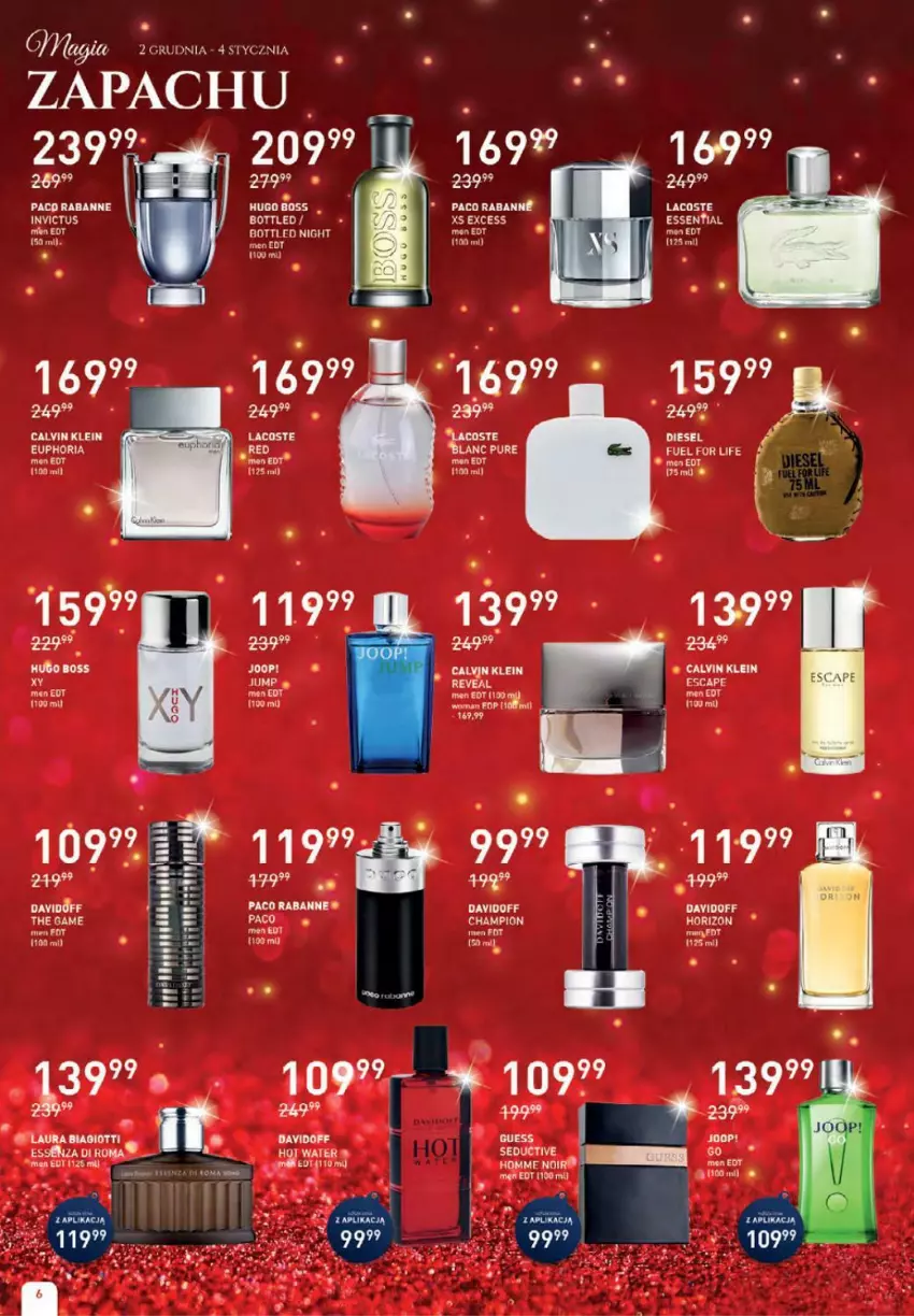 Gazetka promocyjna Drogerie Jawa - ważna 02.12 do 04.01.2021 - strona 6 - produkty: Calvin Klein, Davidoff, Diesel, Fa, Hugo Boss, Lacoste, Laur, Pur