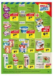 Gazetka promocyjna Carrefour - Gazetka Targ świeżości - Gazetka - ważna od 27.05 do 27.05.2023 - strona 7 - produkty: Serek wiejski, Ser, Danone, Piątnica, Zott, Jaja, Jogurt, Smakija, Kefir naturalny, Kosz, Actimel, Serek homogenizowany, Serek, Tonik, Bakoma, Ferrero, Baton, Deser, Kefir, Kinder, Monte, Mleko