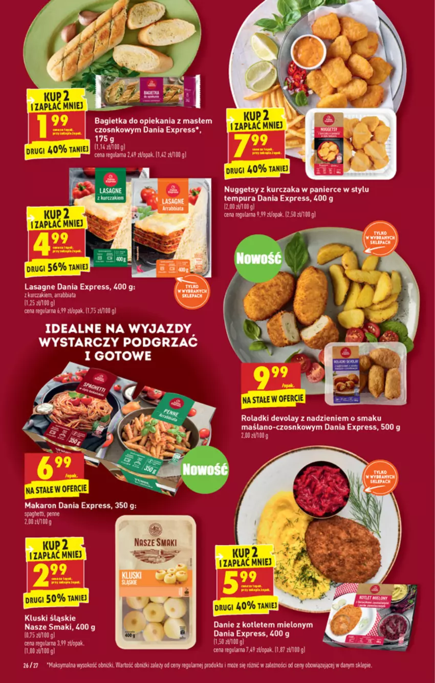 Gazetka promocyjna Biedronka - W tym tygodniu PK - ważna 12.07 do 17.07.2021 - strona 26 - produkty: Bagietka, Kotlet, Kurczak, Lasagne, Makaron, Penne, Pur, Spaghetti