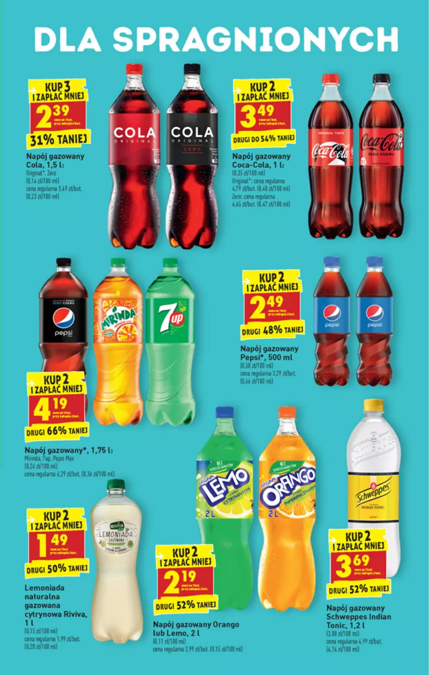 Gazetka promocyjna Biedronka - W tym tygodniu PK - ważna 12.07 do 17.07.2021 - strona 39 - produkty: Gala, Lemoniada, Mirinda, Napój, Napój gazowany, Pepsi, Schweppes