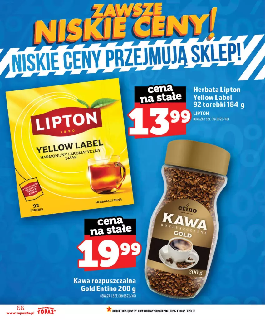 Gazetka promocyjna Topaz - Gazetka - ważna 03.06 do 10.06.2026 - strona 66 - produkty: Kawa, Kawa rozpuszczalna, Top