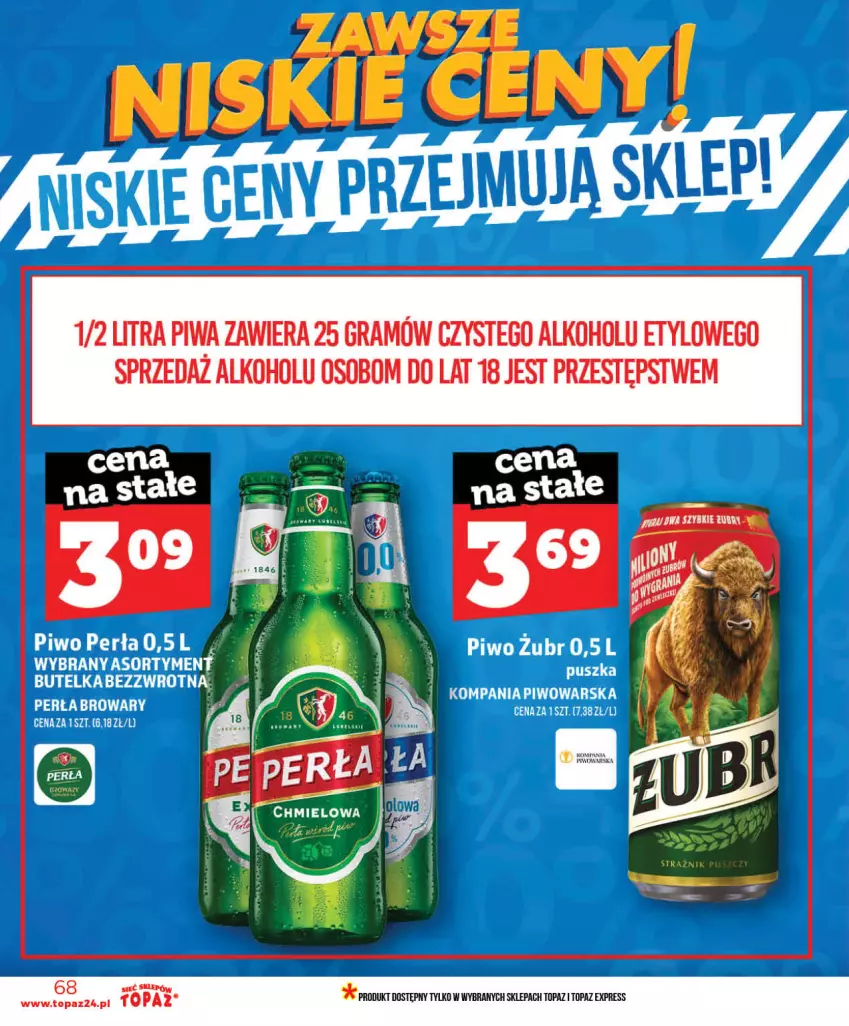 Gazetka promocyjna Topaz - Gazetka - ważna 03.06 do 10.06.2026 - strona 68 - produkty: Gra, Piwa