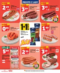 Gazetka promocyjna Topaz - Gazetka - Gazetka - ważna od 10.06 do 10.06.2026 - strona 22 - produkty: Krakus, Top, Ser, NBA, Kiełbasa krakowska, Pekpol, Parówki, Serdelki, Szynka, Frankfurterki, Kabanos, Kiełbasa, Olewnik