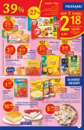 Gazetka promocyjna Delikatesy Centrum - Gazetka DC07 - Gazetka - ważna od 23.02 do 23.02.2022 - strona 21 - produkty: Ciastka, Krakus, Ser, Gra, Beskidzki, Kisiel, Winiary, Chipsy, Faworki, Wafle, Rosie, Galaretka, Przysnacki, Deser, Gres, Gala, Kakao, Krakuski, Budyń, Szpinak, Fa