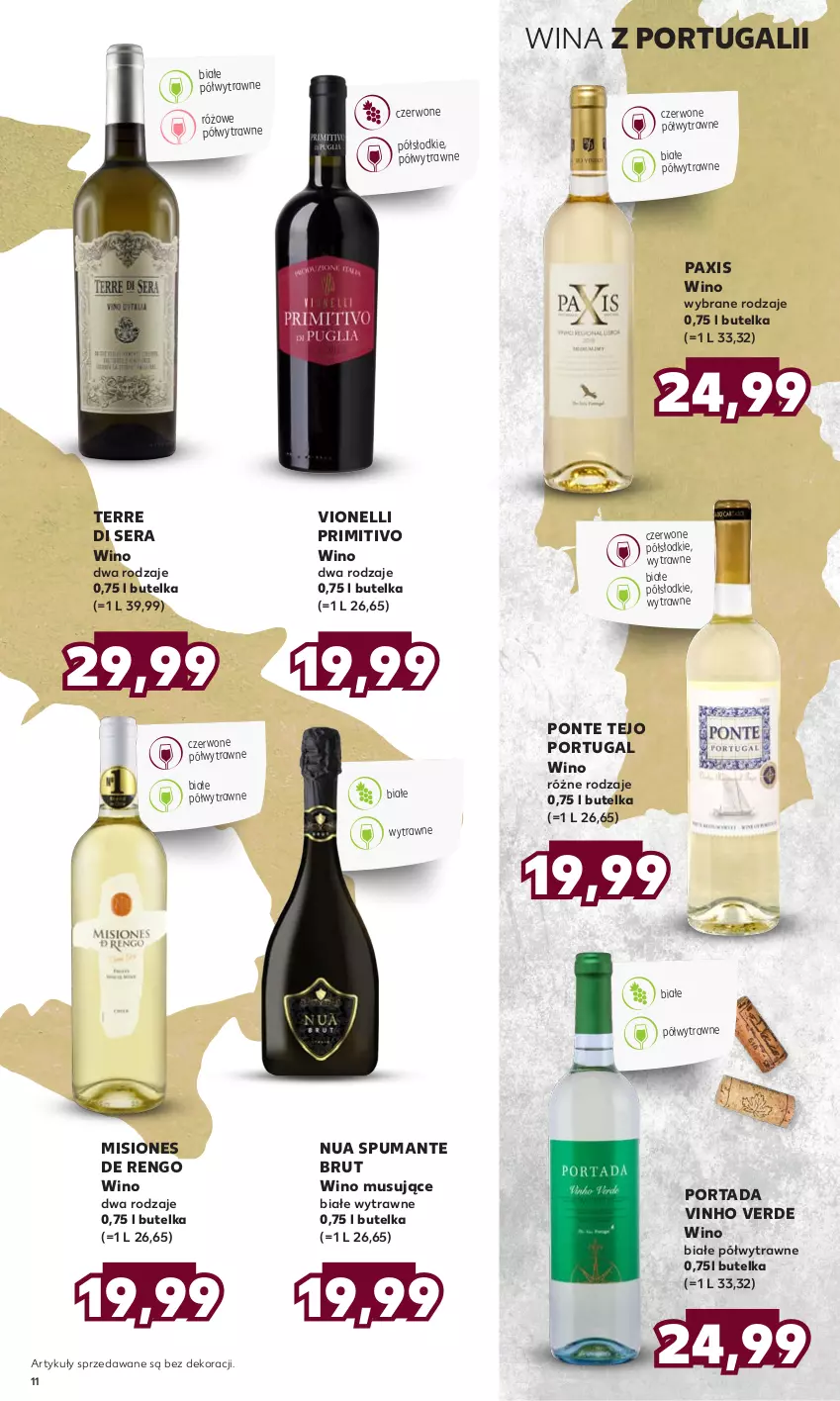 Gazetka promocyjna Kaufland - Barek Kauflandu - ważna 24.08 do 06.09.2023 - strona 11 - produkty: Mus, Pax, Por, Portada, Puma, Ser, Wino, Wino białe, Wino czerwone, Wino musujące