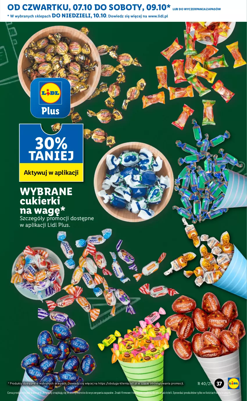 Gazetka promocyjna Lidl - GAZETKA - ważna 07.10 do 10.10.2021 - strona 38 - produkty: Cukier, Cukierki