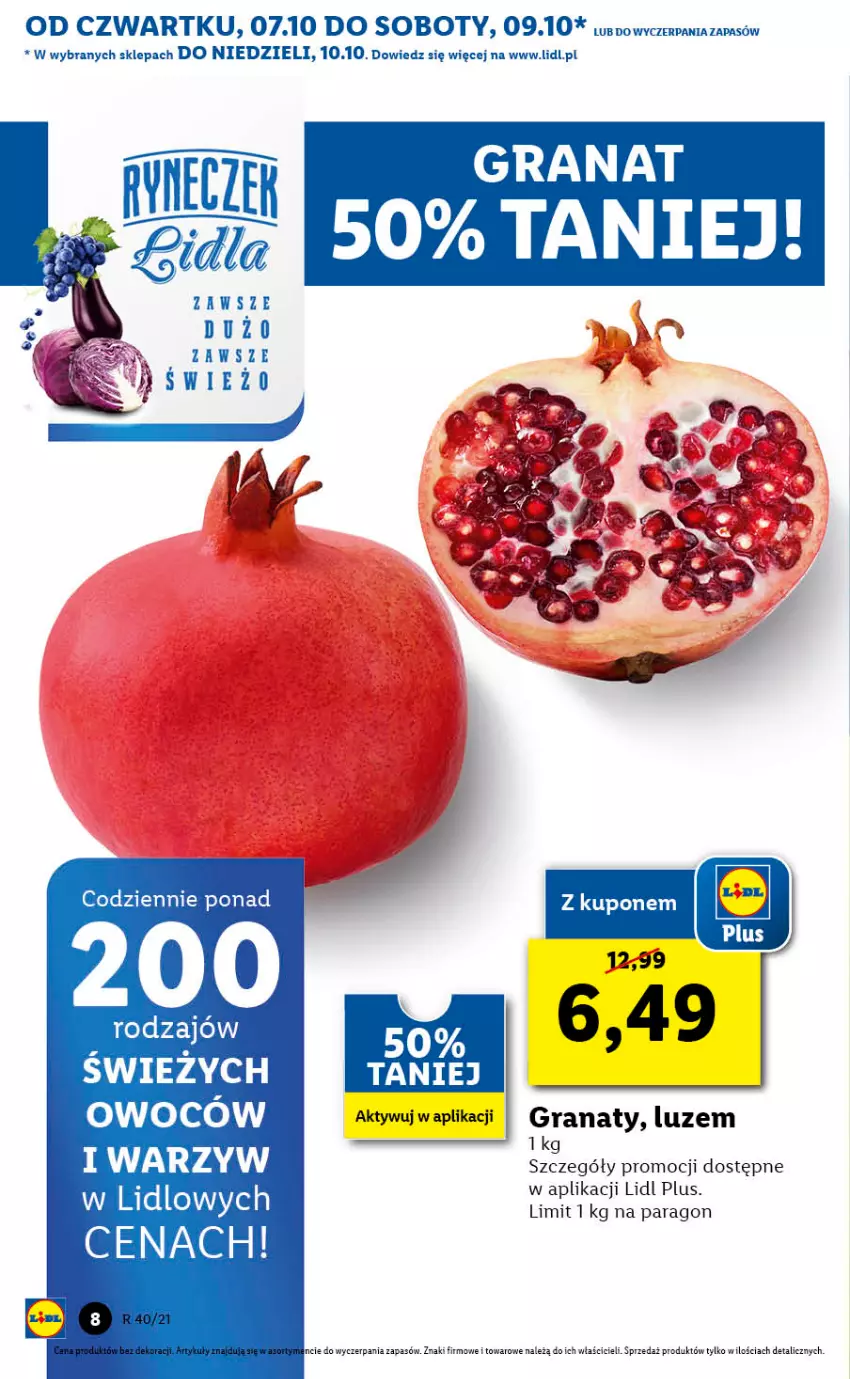 Gazetka promocyjna Lidl - GAZETKA - ważna 07.10 do 10.10.2021 - strona 8 - produkty: Gra, Granat, Miecz