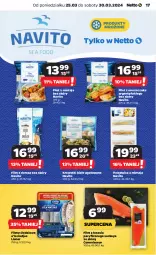 Gazetka promocyjna Netto - Artykuły spożywcze - Gazetka - ważna od 30.03 do 30.03.2024 - strona 17 - produkty: Polędwica, Sos, Filet z morszczuka, Filet z mintaja, Produkty mrożone, Matjas, Krewetki, Mintaj, Dorsz, Lisner