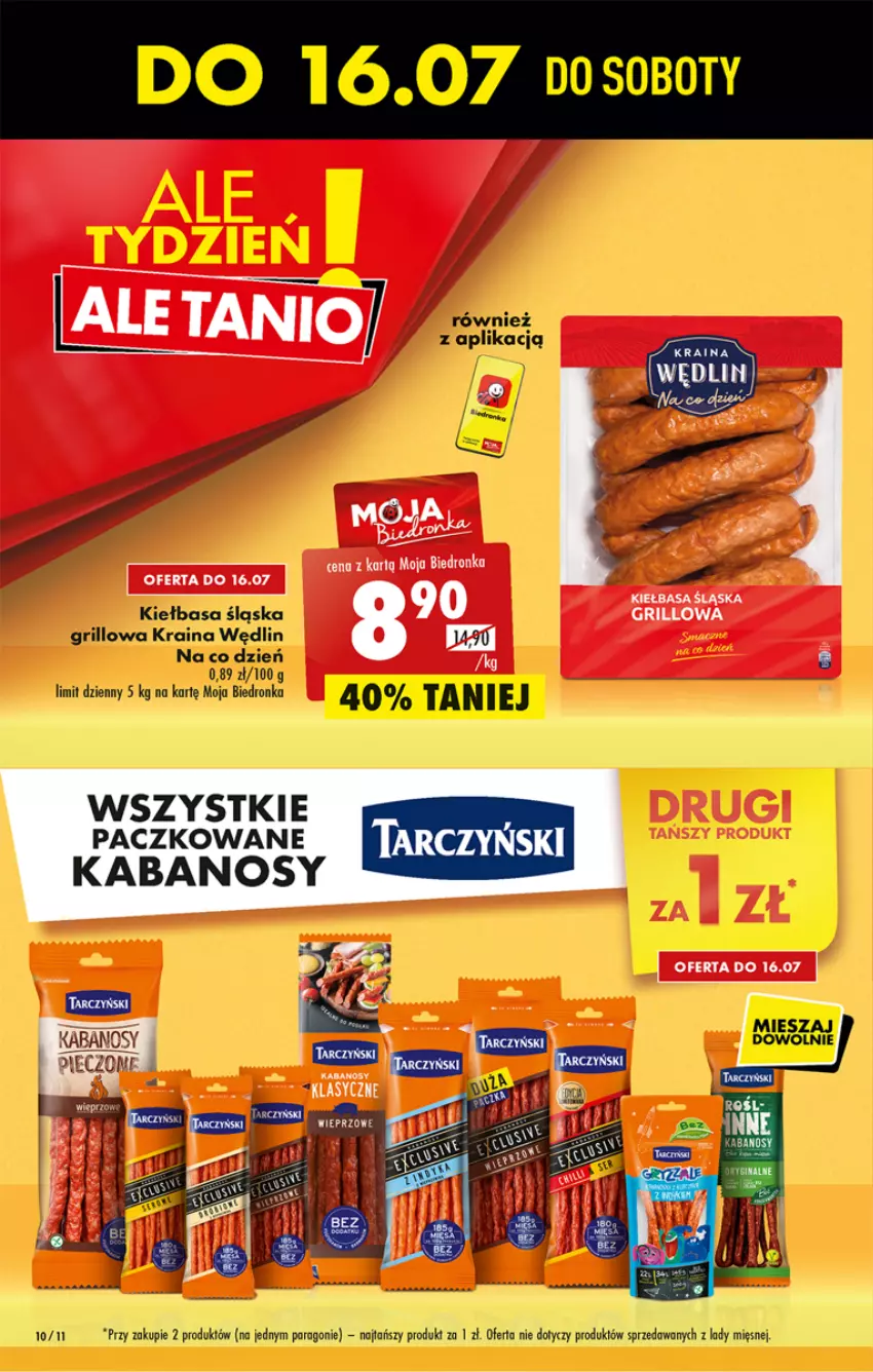 Gazetka promocyjna Biedronka - ważna 14.07 do 20.07.2022 - strona 10 - produkty: Dron, Grill, Kiełbasa