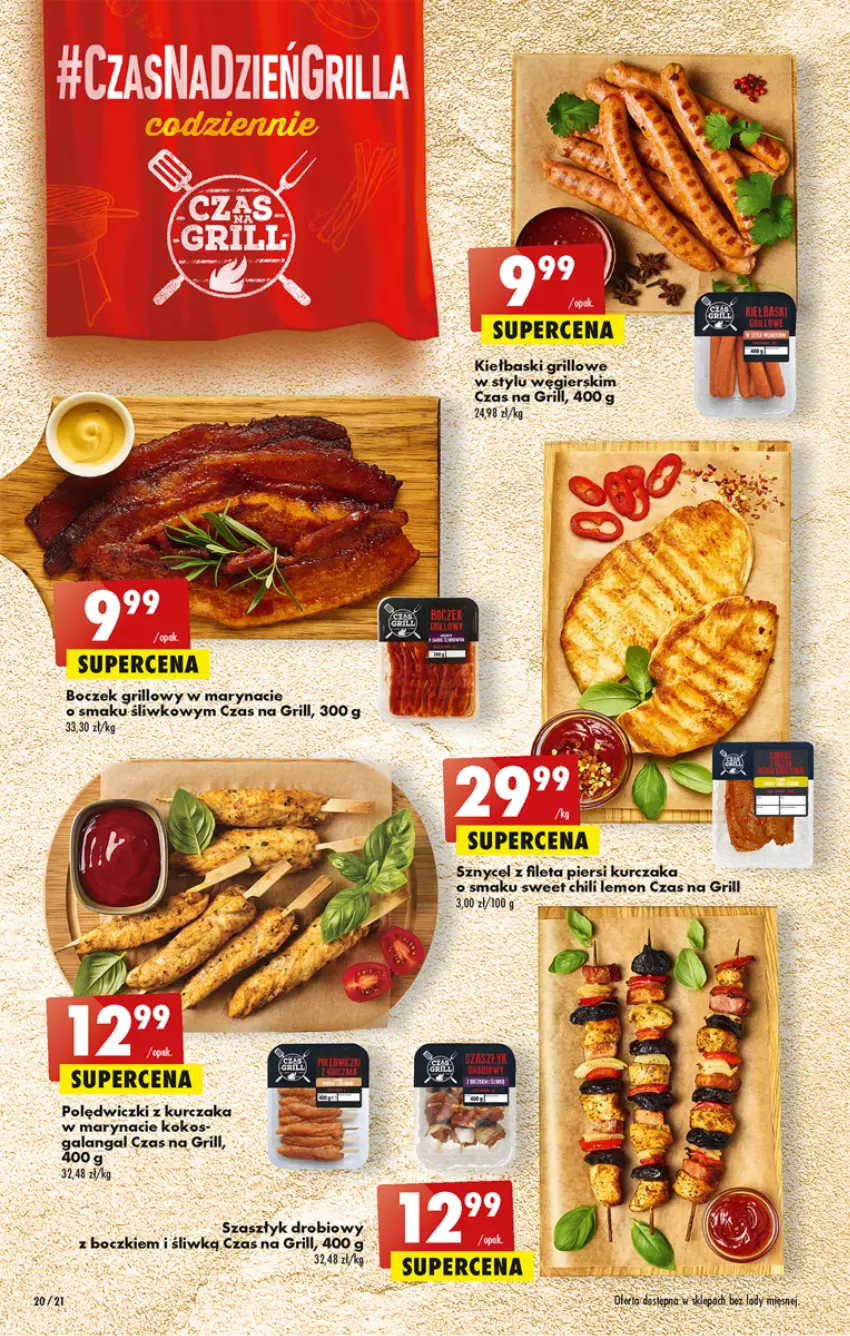 Gazetka promocyjna Biedronka - ważna 14.07 do 20.07.2022 - strona 20 - produkty: Boczek, Gala, Grill, Kokos, Kurczak, Lody, Polędwiczki z kurczaka