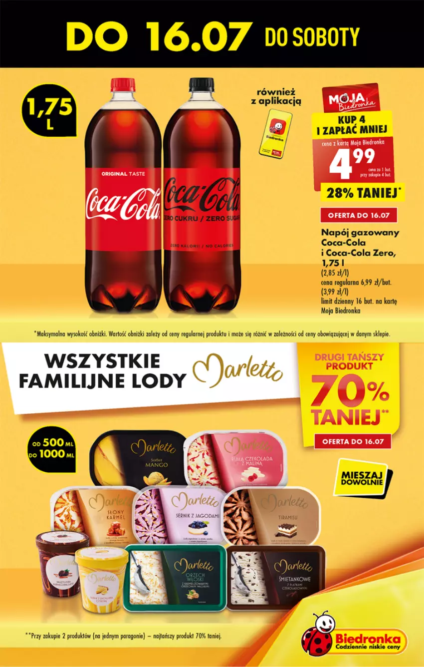 Gazetka promocyjna Biedronka - ważna 14.07 do 20.07.2022 - strona 9 - produkty: Coca-Cola, Dron, Mango, Napój, Napój gazowany, Sok