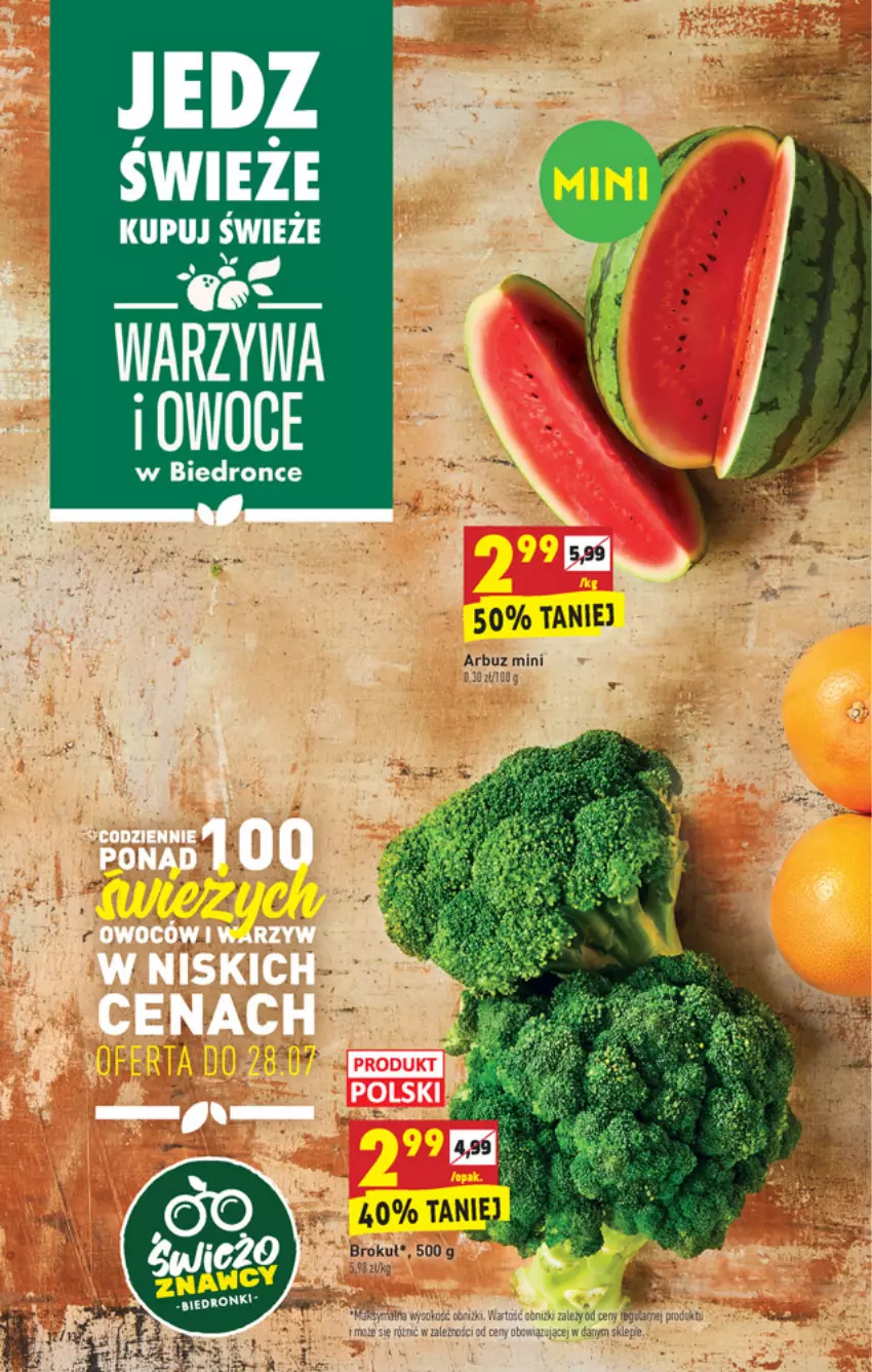 Gazetka promocyjna Biedronka - ważna 26.07 do 31.07.2021 - strona 12 - produkty: Arbuz, Dron, Fa, Owoce