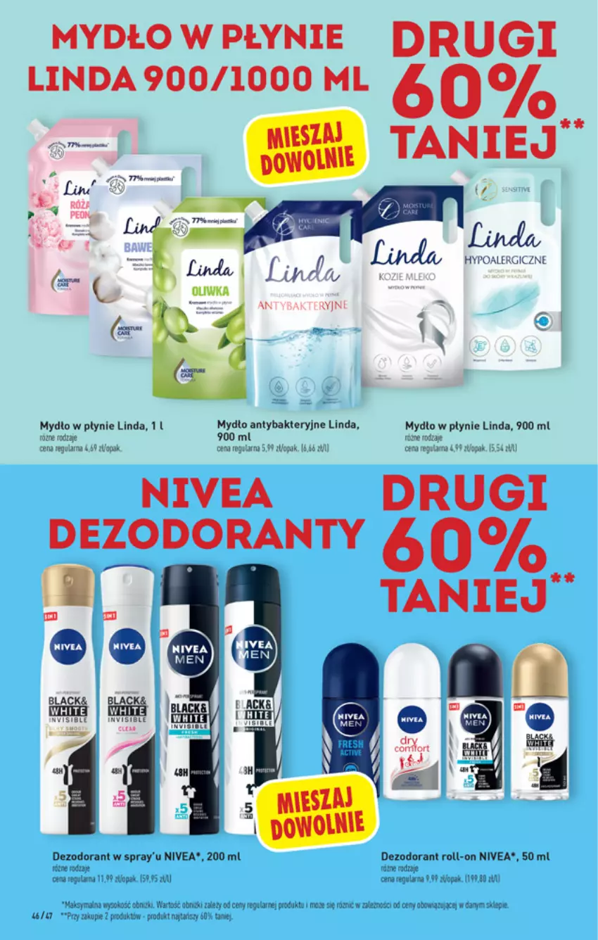 Gazetka promocyjna Biedronka - ważna 26.07 do 31.07.2021 - strona 46 - produkty: Dezodorant, Fa, Gala, Lack, Mydło, Mydło w płynie, Nivea