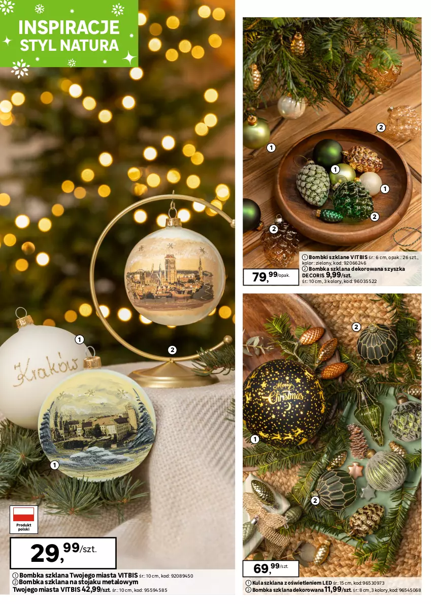 Gazetka promocyjna Leroy Merlin - Gazetka Leroy Merlin - ważna 02.12 do 26.12.2025 - strona 4 - produkty: Bombki, Dzwonek, LANA, Por, Renifer, Sok, Stojak, Tera