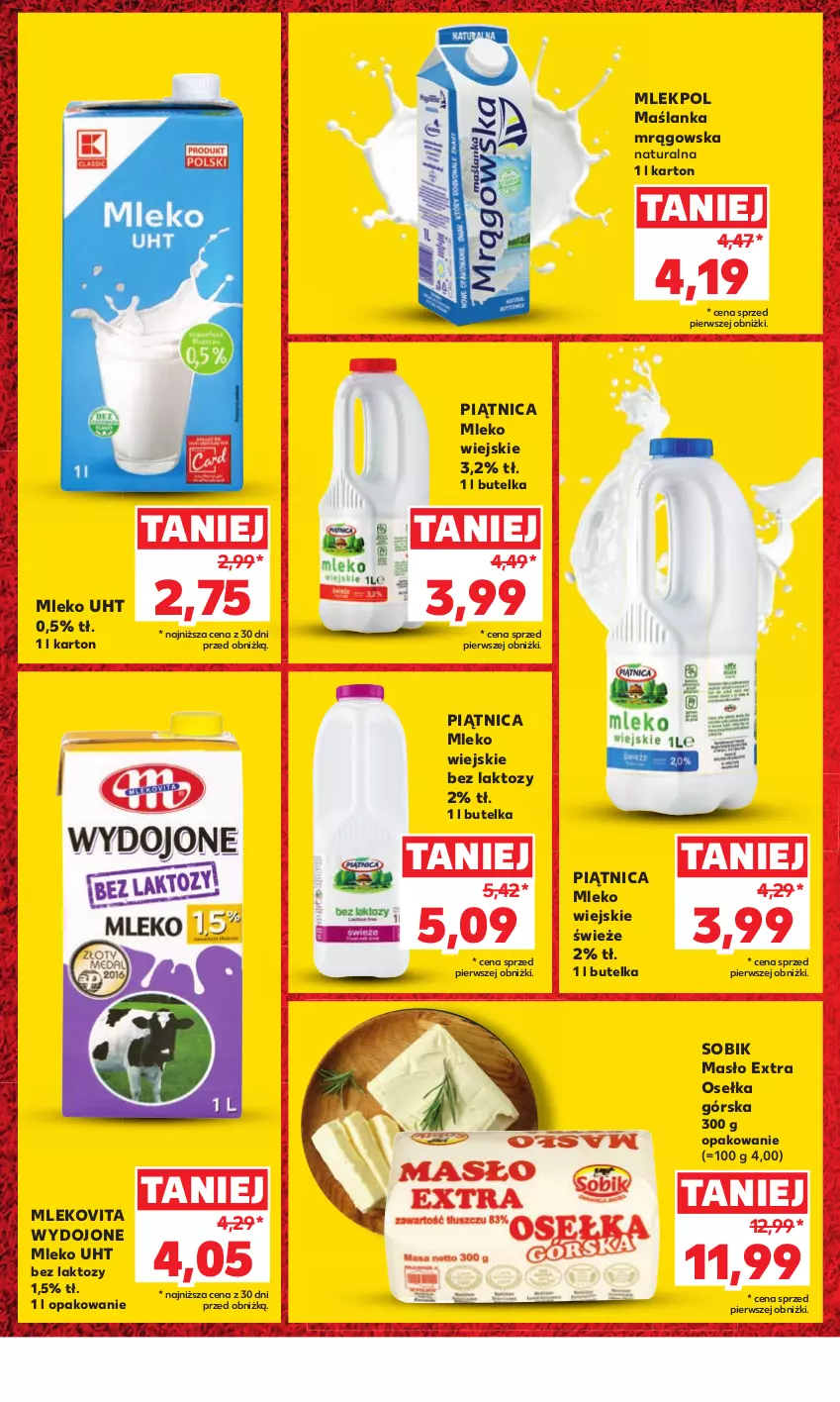 Gazetka promocyjna Kaufland - Kaufland - ważna 07.03 do 17.04.2024 - strona 4 - produkty: Maślanka, Masło, Mleko, Mlekovita, Piątnica