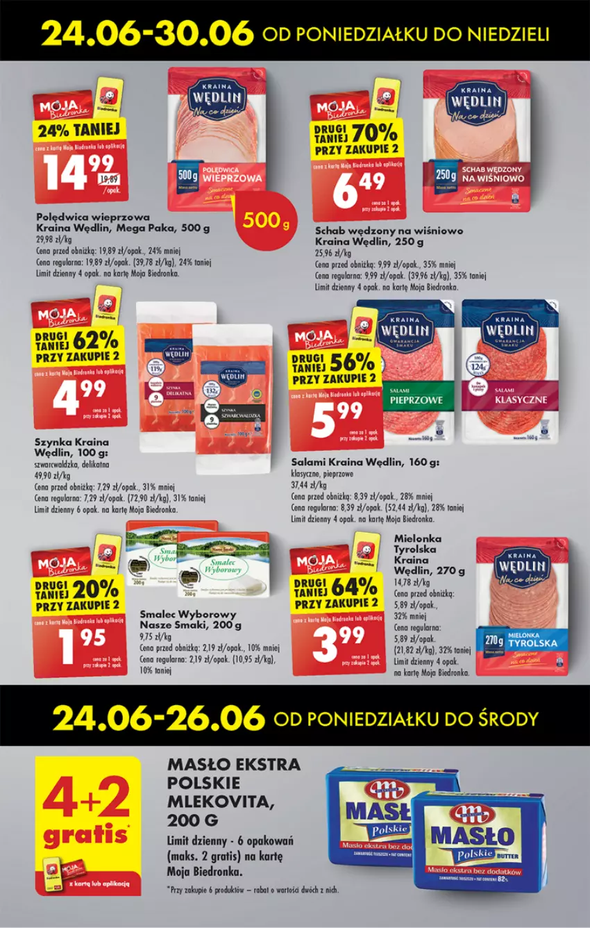 Gazetka promocyjna Biedronka - Od poniedzialku - ważna 24.06 do 29.06.2024 - strona 31 - produkty: Dron, Gra, Masło, Mleko, Mlekovita, Pieprz, Polędwica, Salami, Smalec, Szynka