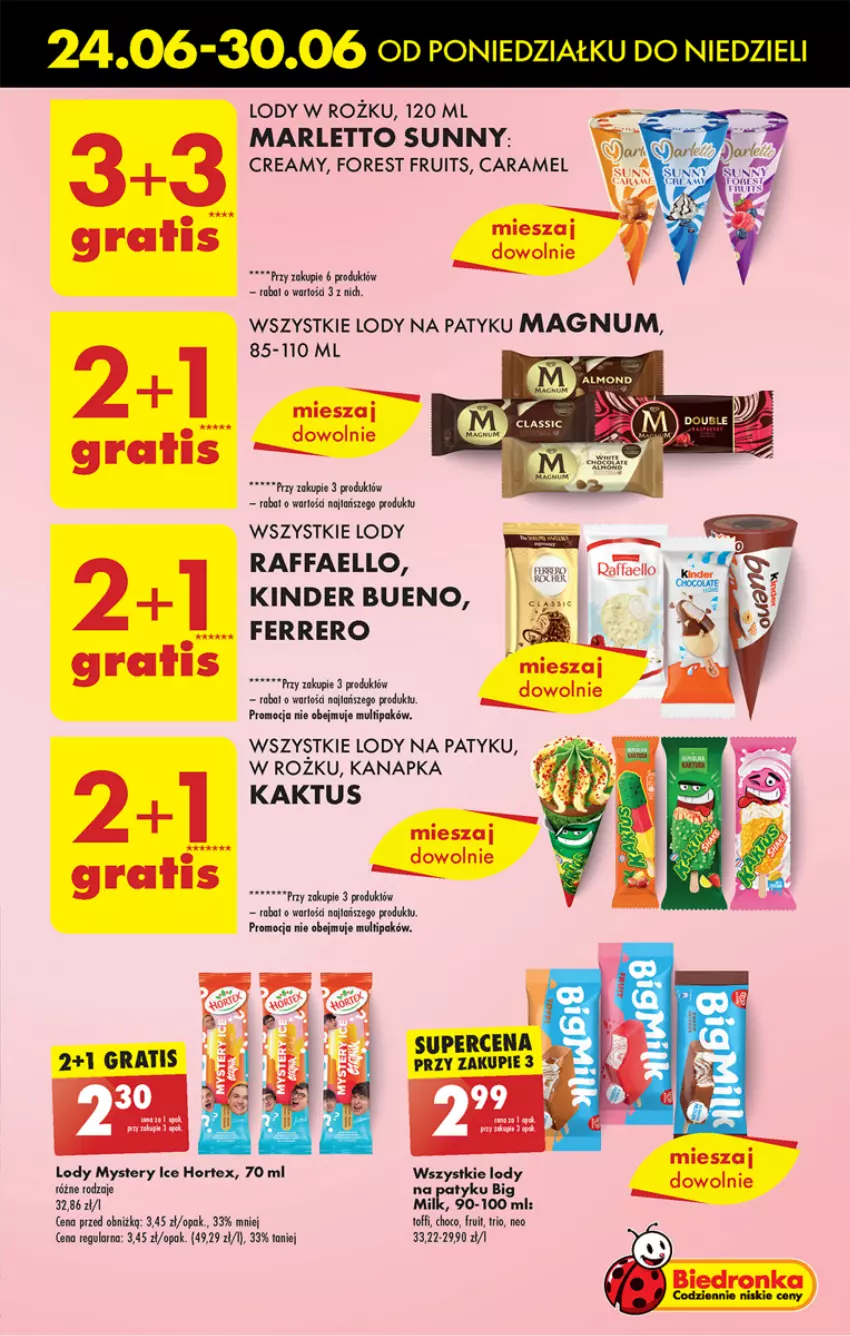 Gazetka promocyjna Biedronka - Od poniedzialku - ważna 24.06 do 29.06.2024 - strona 43 - produkty: Dron, Fa, Ferrero, Gra, Kaktus, Kinder, Kinder Bueno, Lody, Ser