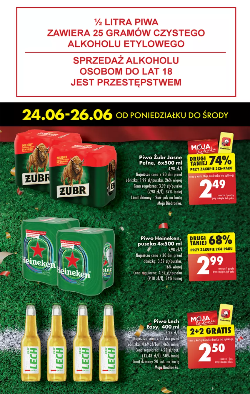 Gazetka promocyjna Biedronka - Od poniedzialku - ważna 24.06 do 29.06.2024 - strona 9 - produkty: Dron, Gra, Heineken, Leon, Piwa, Piwo