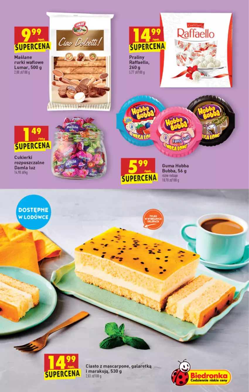 Gazetka promocyjna Biedronka - W tym tygodniu - ważna 15.07 do 21.07.2021 - strona 43 - produkty: Cukier, Cukierki, Fa, Gala, Mascarpone, Praliny, Raffaello, Rurki