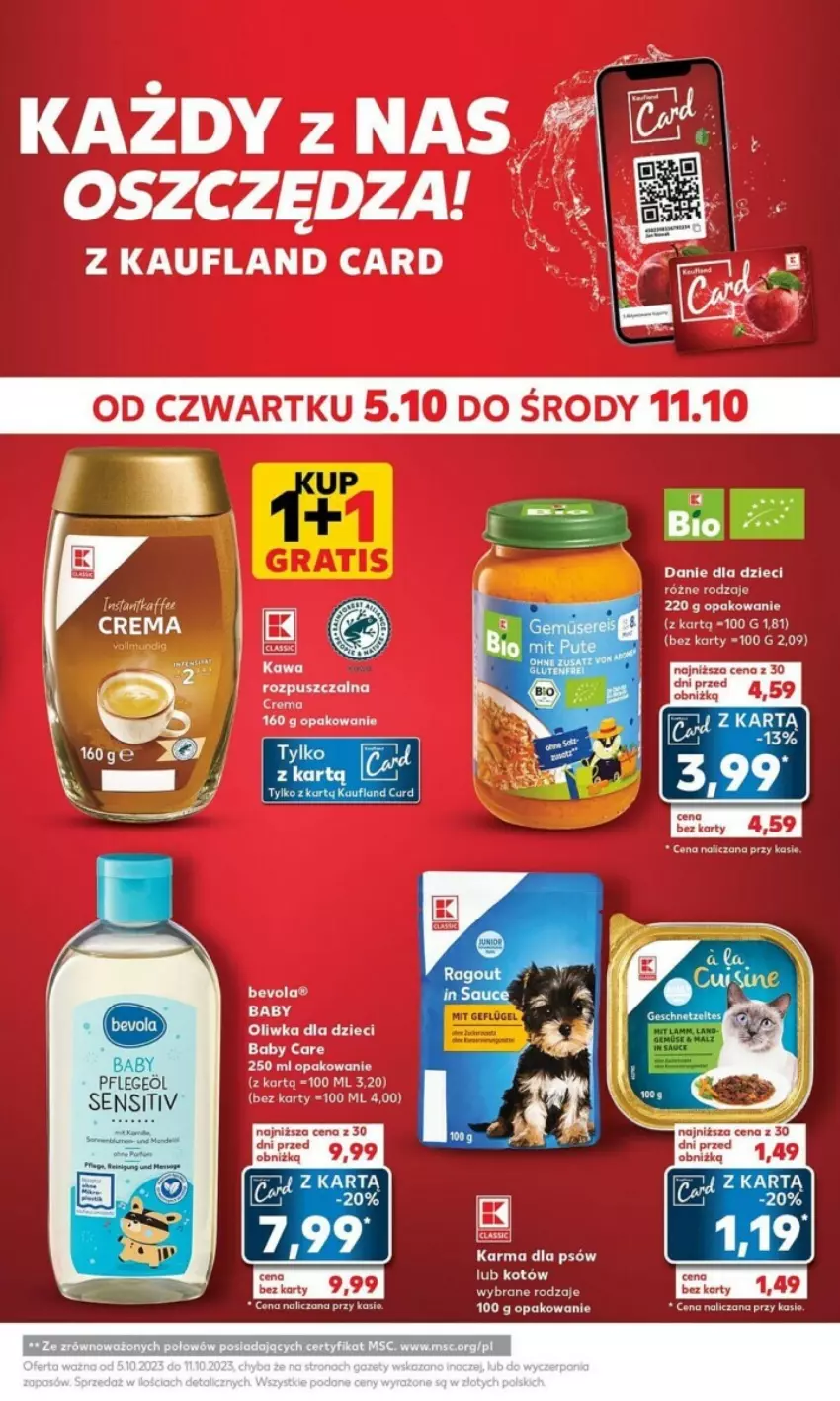 Gazetka promocyjna Kaufland - ważna 09.10 do 11.10.2023 - strona 9 - produkty: Baby O, Dzieci, Kasia, Kawa, Kawa rozpuszczalna, Oliwka dla dzieci