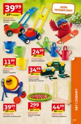 Gazetka promocyjna Auchan - Gazetka 30 Lat Hipermarket Auchan - Gazetka - ważna od 15.04 do 15.04.2026 - strona 13 - produkty: Konewka, Huśtawka, Zabawka, Zestaw narzędzi, Kosiarka