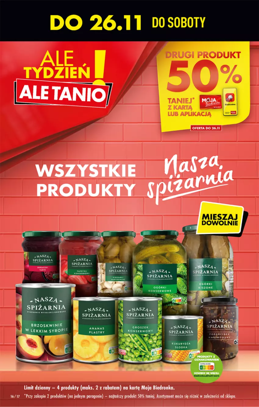 Gazetka promocyjna Biedronka - W tym tygodniu - ważna 24.11 do 30.11.2022 - strona 16 - produkty: Ananas, Brzoskwinie, Dell, Dron, Fa, Kukurydza, Syrop