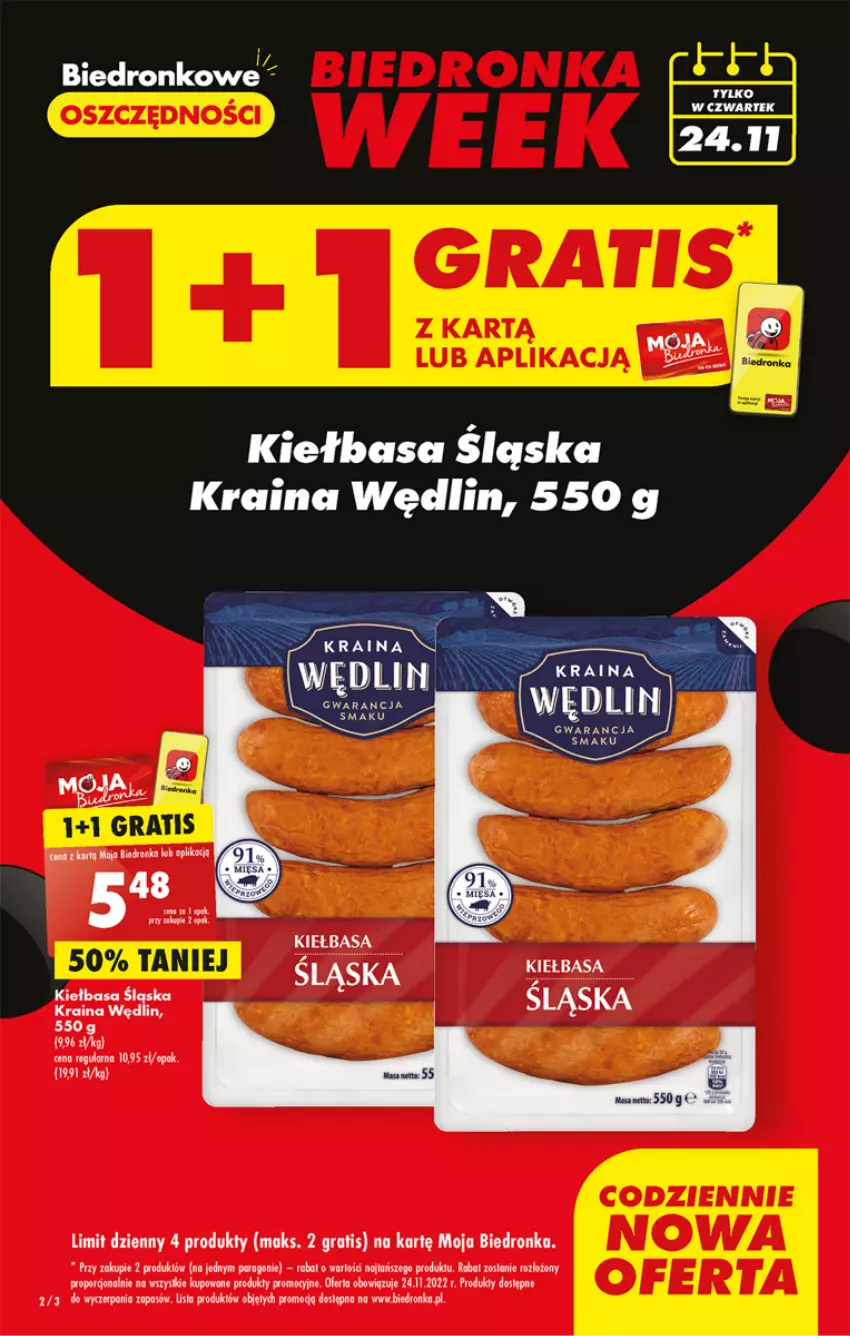 Gazetka promocyjna Biedronka - W tym tygodniu - ważna 24.11 do 30.11.2022 - strona 2 - produkty: Dron, Gra, Kiełbasa, Kiełbasa śląska, Mus