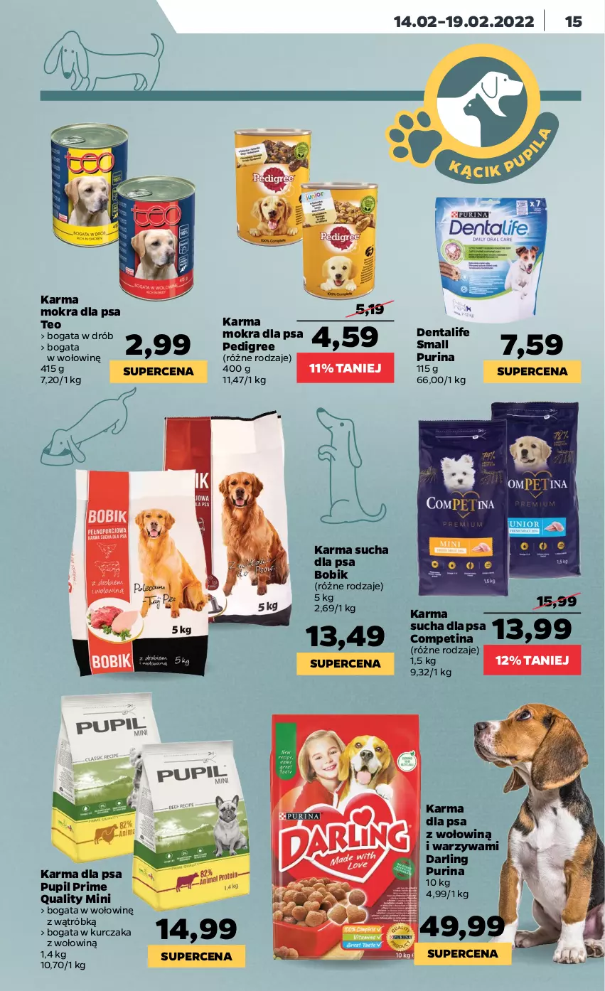 Gazetka promocyjna Netto - Gazetka spożywcza - ważna 14.02 do 19.02.2022 - strona 15 - produkty: Drób, Kurczak, Pedigree, Pur, Purina, Warzywa