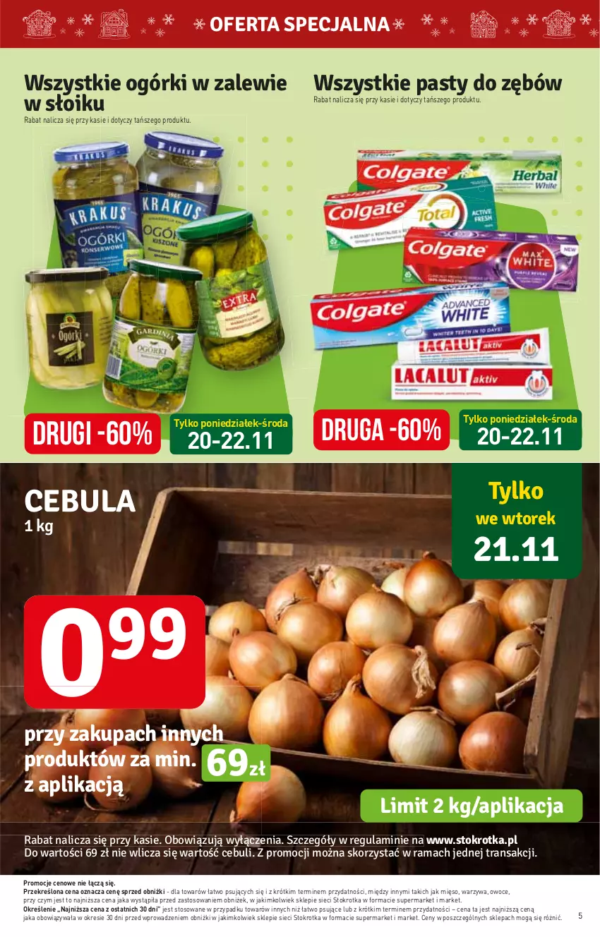 Gazetka promocyjna Stokrotka - Market - ważna 16.11 do 22.11.2023 - strona 5 - produkty: Mięso, Owoce, Warzywa