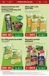 Gazetka promocyjna Stokrotka - Market - Gazetka - ważna od 22.11 do 22.11.2023 - strona 4 - produkty: Warzywa, Por, Gra, Zott, Parówki, Farm Milk, Pudding, Owoce, Napój, Mięso, Fa