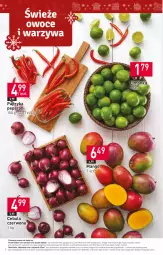 Gazetka promocyjna Stokrotka - Market - Gazetka - ważna od 22.11 do 22.11.2023 - strona 6 - produkty: Cebula czerwona, Cebula, Warzywa, Papryka, Limonka, Owoce, Mango, Mięso