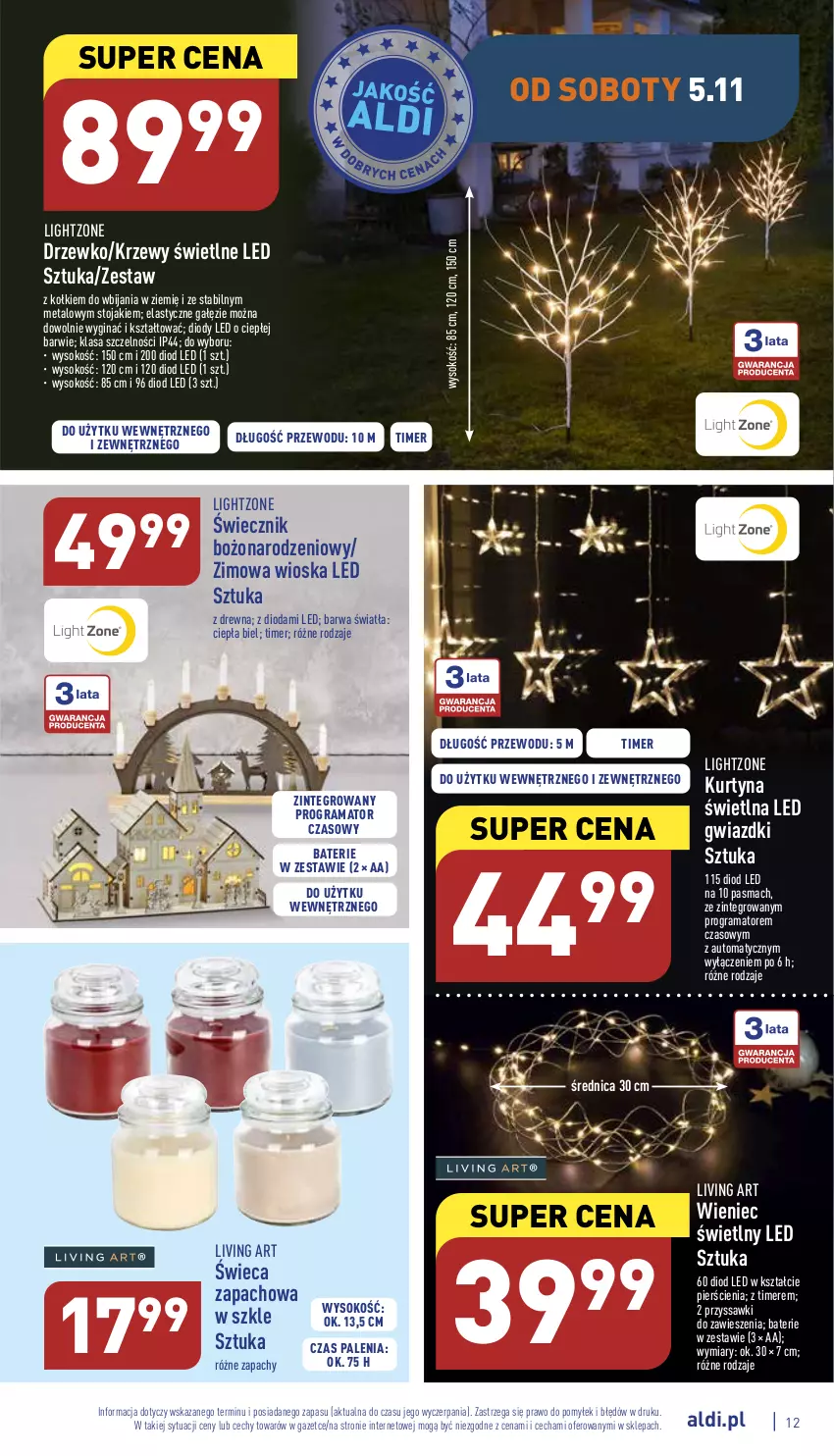 Gazetka promocyjna Aldi - Zaplanuj zakupy wcześniej - ważna 02.11 do 05.11.2022 - strona 12 - produkty: Gin, Gra, Rama, Sok, Stojak, Wieniec