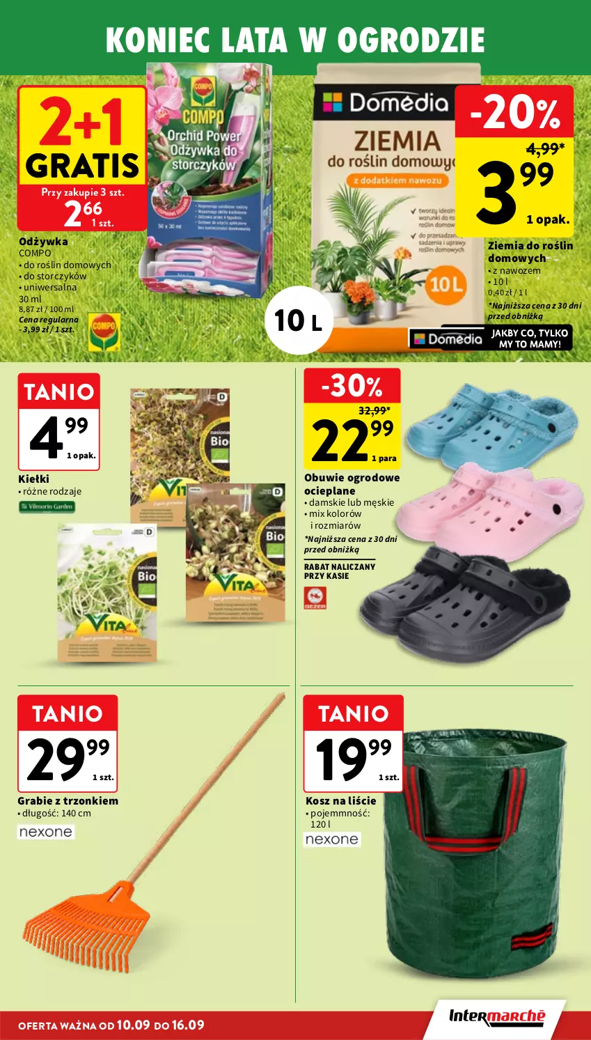 Gazetka promocyjna Intermarche - Gazetka Intermarche - ważna 10.09 do 16.09.2026 - strona 35 - produkty: Gra, Kiełki, Kosz, Obuwie, Odżywka, Storczyk