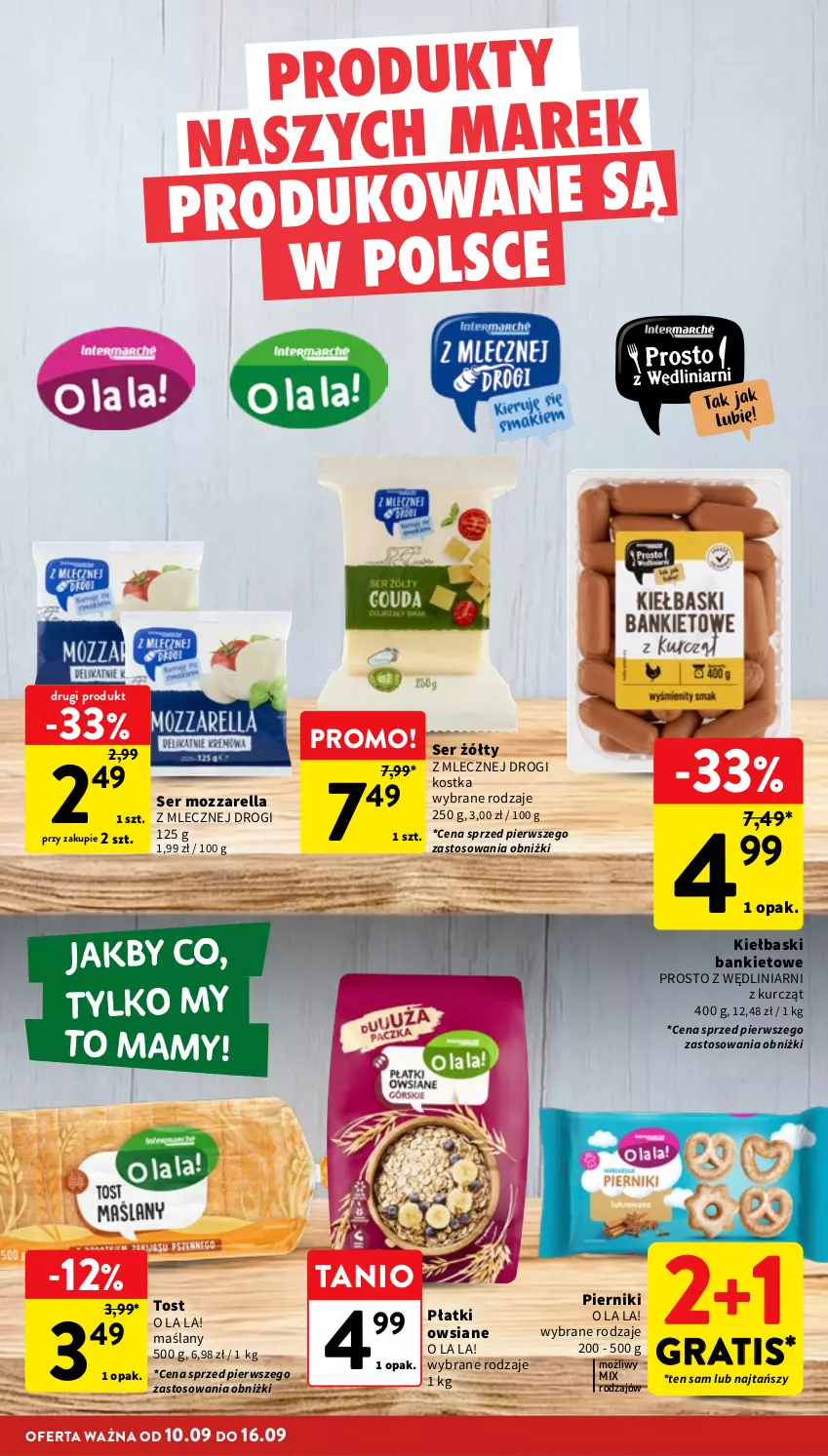 Gazetka promocyjna Intermarche - Gazetka Intermarche - ważna 10.09 do 16.09.2026 - strona 8 - produkty: Gra, Mozzarella, Piernik, Płatki owsiane, Ser