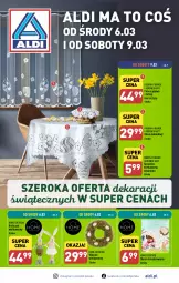 Gazetka promocyjna Aldi - Artykuły przemysłowe i tekstylia - Gazetka - ważna od 09.03 do 09.03.2024 - strona 1 - produkty: Ser, Gra, Wieniec, Mars, Firana, Obrus, Fa